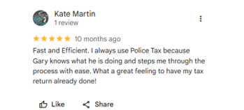 Google review from Geedogs Opus